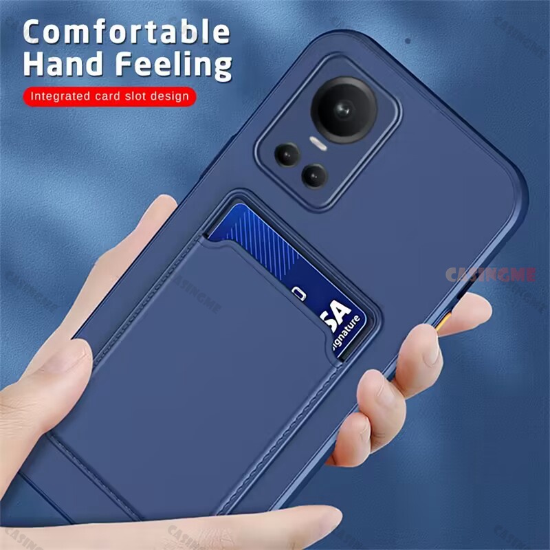 Ốp Điện Thoại Silicon Mềm Có Ngăn Đựng Thẻ Cho Oppo Reno 10 Pro 5G Reno 10 Pro Reno10 10Pro Reno10Pro Plus 10Pro + + 4G 5G 2023 2023