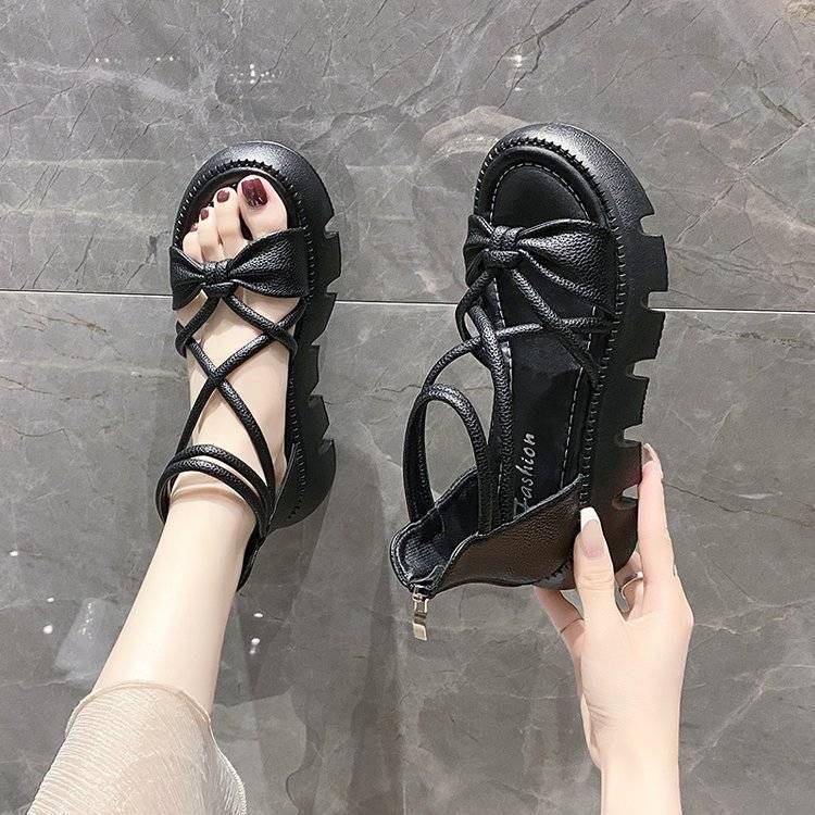 FEIJIANU dép sandal nữ giày sandal nữ dép đế cao đi biển Thoải Mái Xinh Xắn 28Z23071401