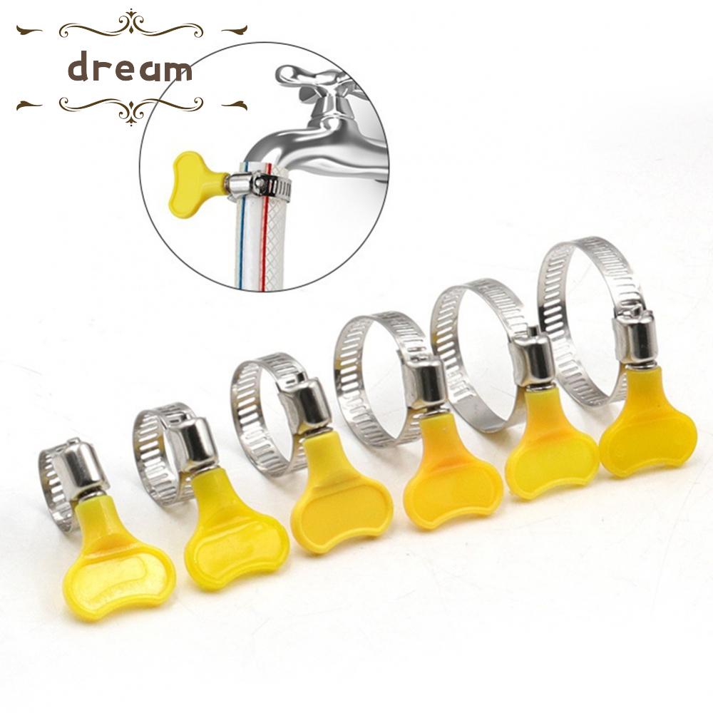 【DREAMLIFE】Hose Clamp 10-38mm Fastening Pipes Gas Leak Waterproof Handle Hand Wriggle