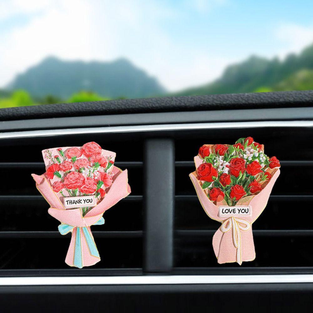 Kẹp Khuếch Tán Nước Hoa Gắn Máy Điều Hòa Xe Hơi Bằng Nhựa Resin Sáng Tạo