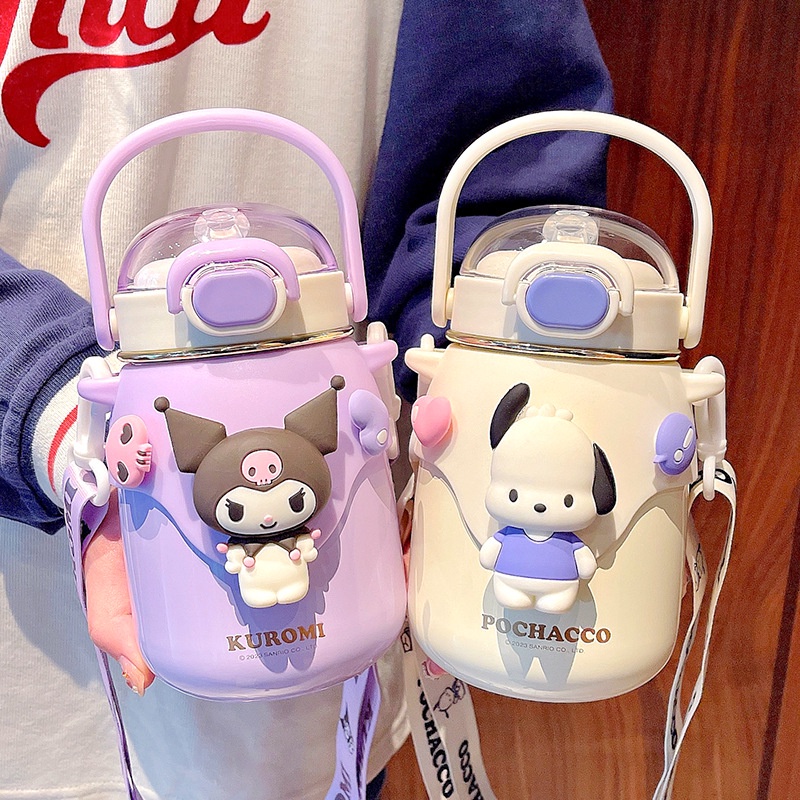 Bình Giữ Nhiệt Sanrio 700Ml Kawaii My Melody Kuromi Cốc Hút Chân Không Chống Trượt Bình Nước Cách Nhiệt Bình Nước Bằng Thép Không Gỉ 304 Quà Tặng Cho Bé Gái WE