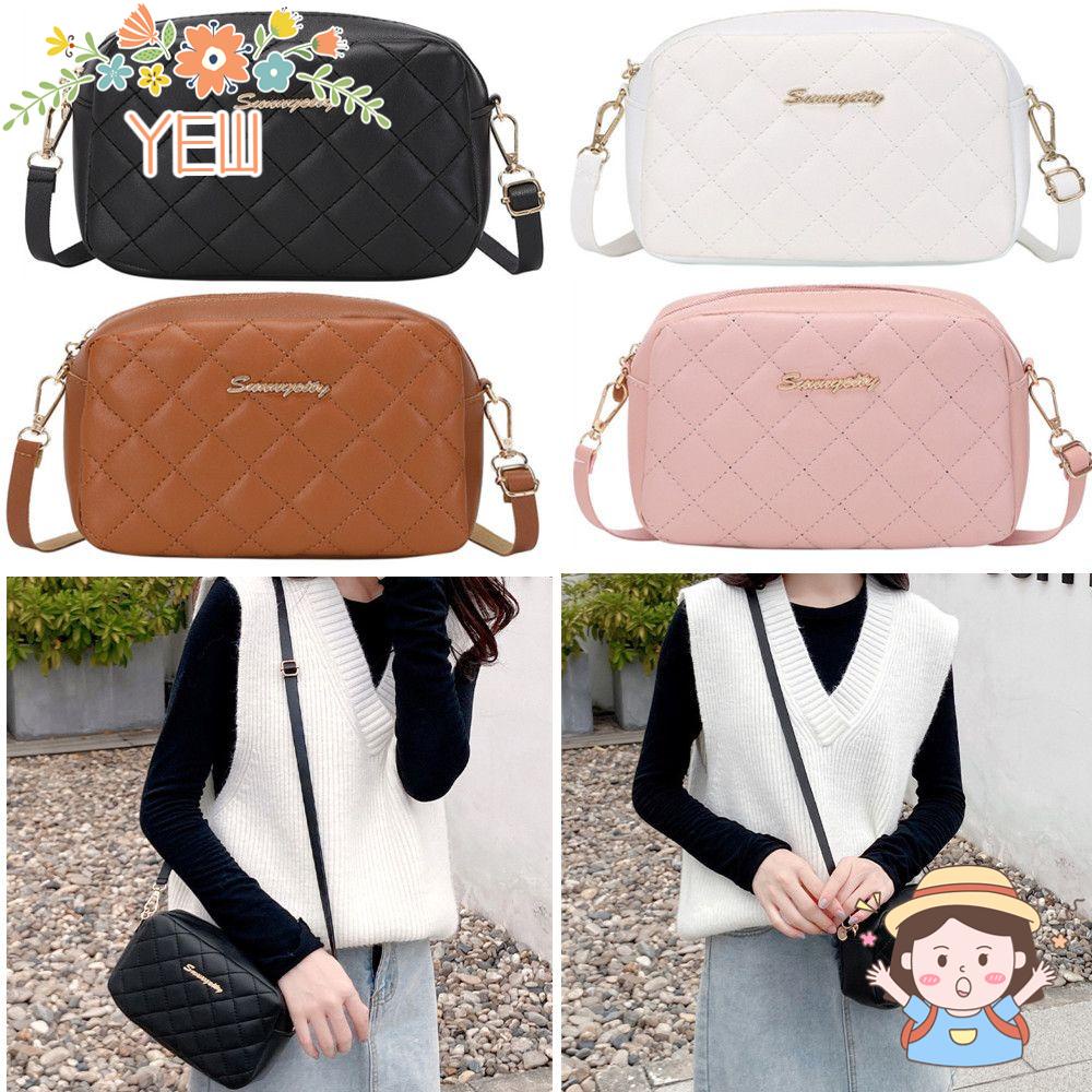 Túi Da PU Đeo Chéo Thêu Họa Tiết Xinh Xắn Thời Trang Cho Nữ