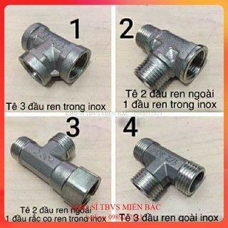 Tê inox ren ngoài, ren trong, tê rắc co ren 21 (1/2)