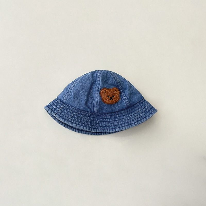 Mũ Tai Bèo Hình Gấu Phong Cách Cao Bồi Hàn Quốc Cho Bé