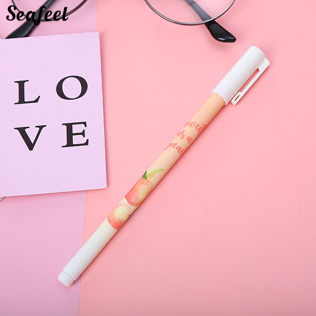 Set 10 Bút Mực Gel Chống Trượt Họa Tiết Hoạt Hình Dễ Thương Dành Cho Các Bé