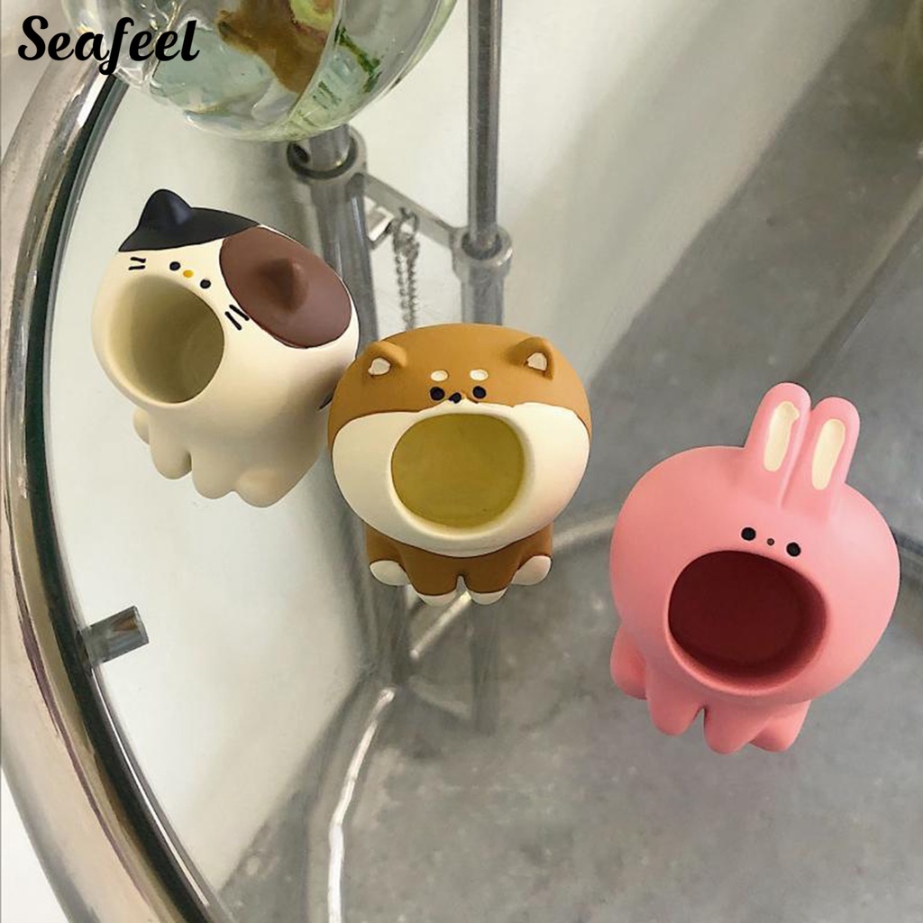 Giá Đỡ Bút Mini Bằng Nhựa Resin Hình Động Vật Hoạt Hình Phong Cách Nhật Bản