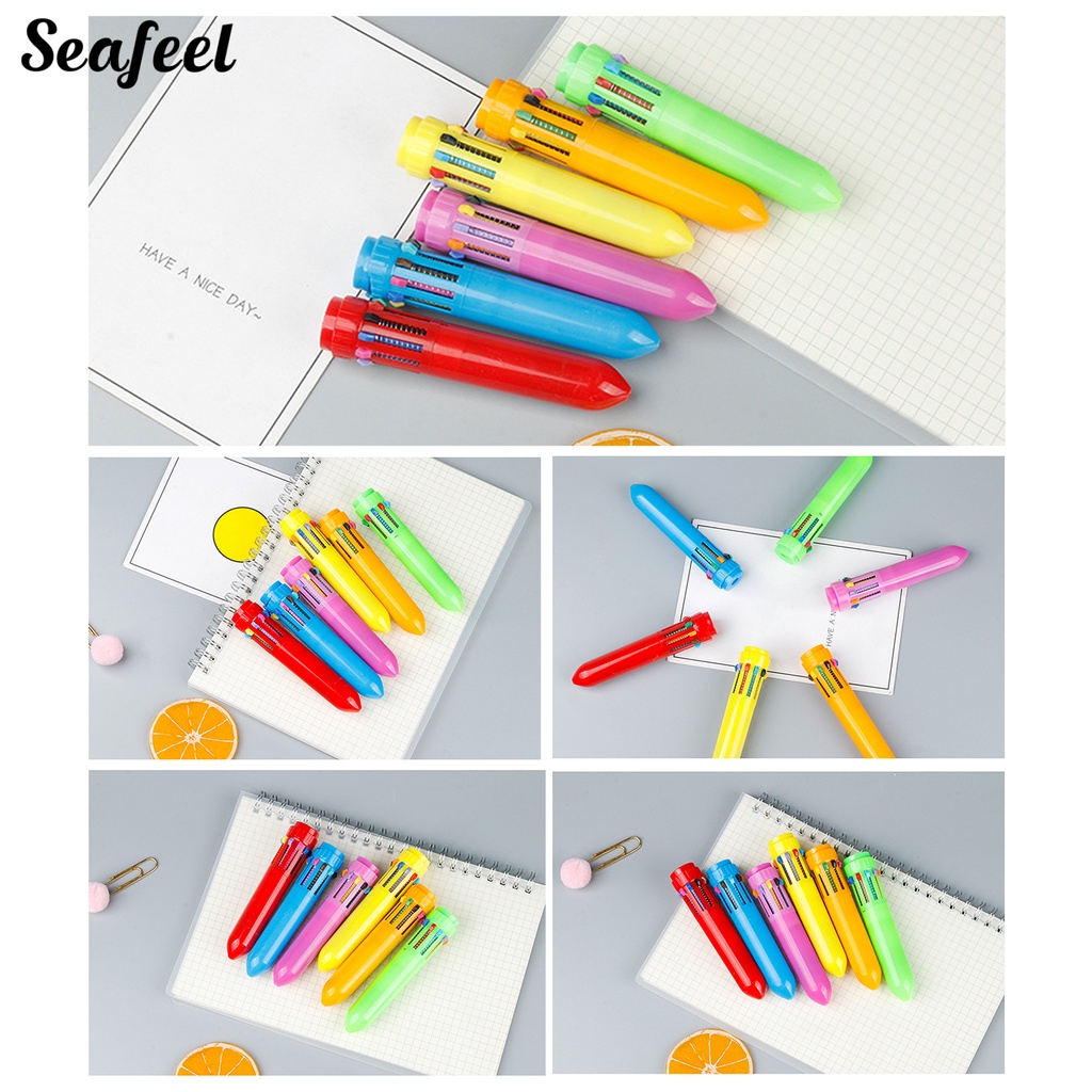 Set 2 Bút Bi Ngòi 0.5mm Dạng Nhấn Tiện Dụng Chất Lượng Cao