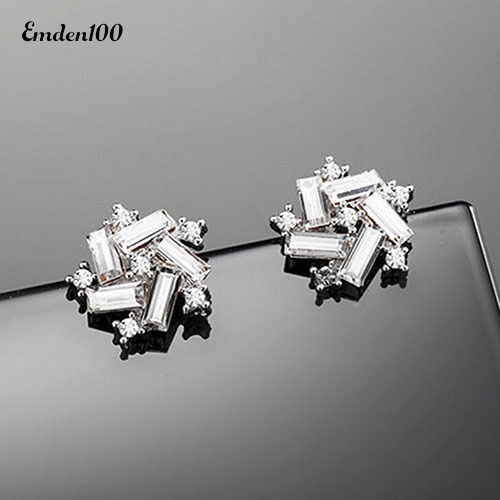 Bông Tai Hình Cối Xay Gió Đính Đá Nhiều Màu Sắc