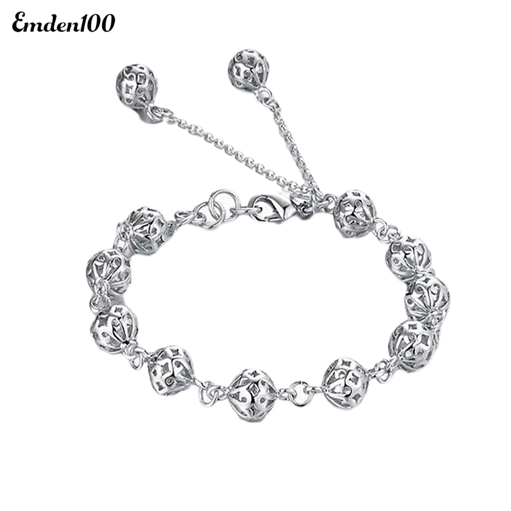 Vòng Tay Mặt Tròn Rỗng Màu Trơn Thời Trang Cho Nữ