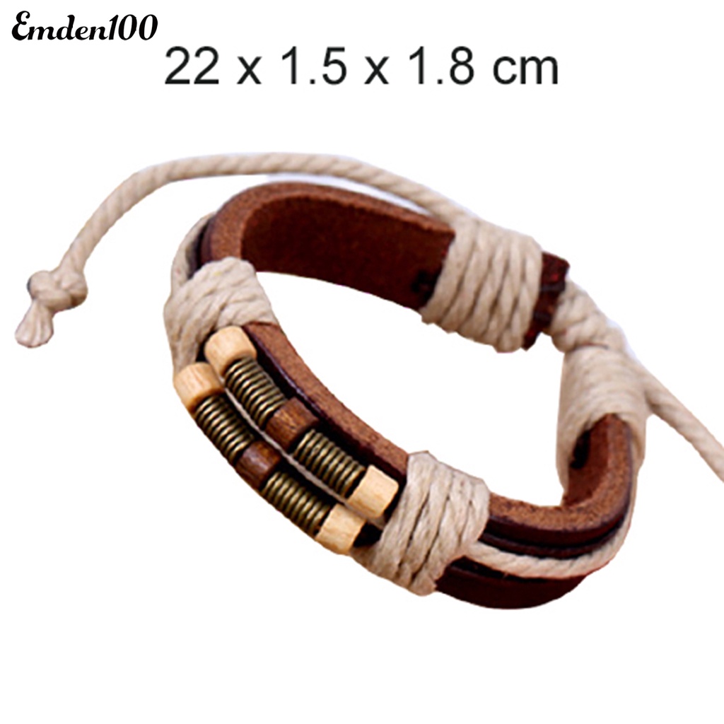 Vòng Tay Giả Da Nhiều Lớp Phong Cách Punk Thời Trang Cho Nam Và Nữ