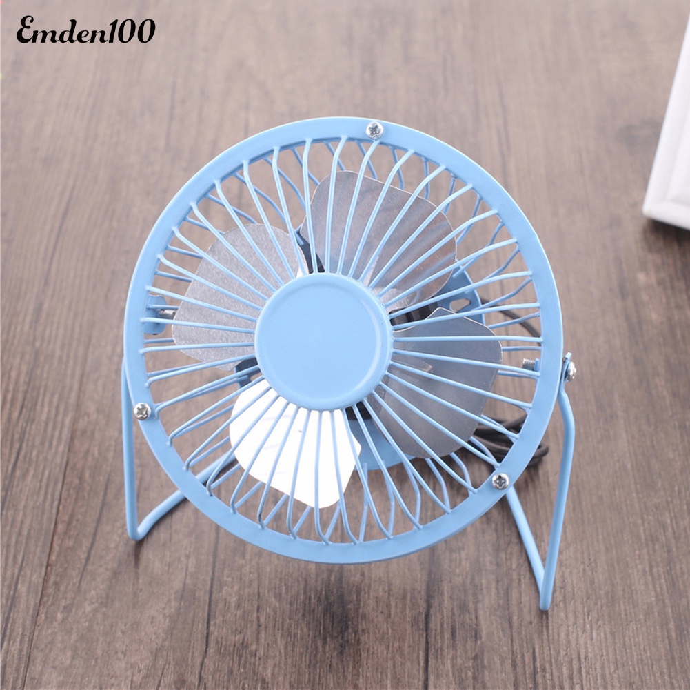 Quạt Làm Mát Để Bàn 4 inch Bằng Kim Loại Cổng Sạc USB