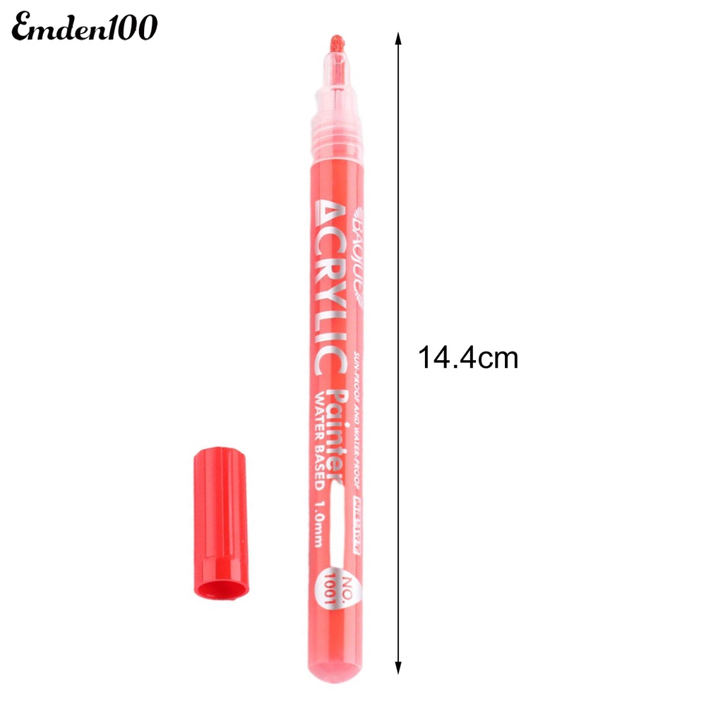 Bộ 12 Bút Vẽ Móng Tay Chống Nước 12 Màu