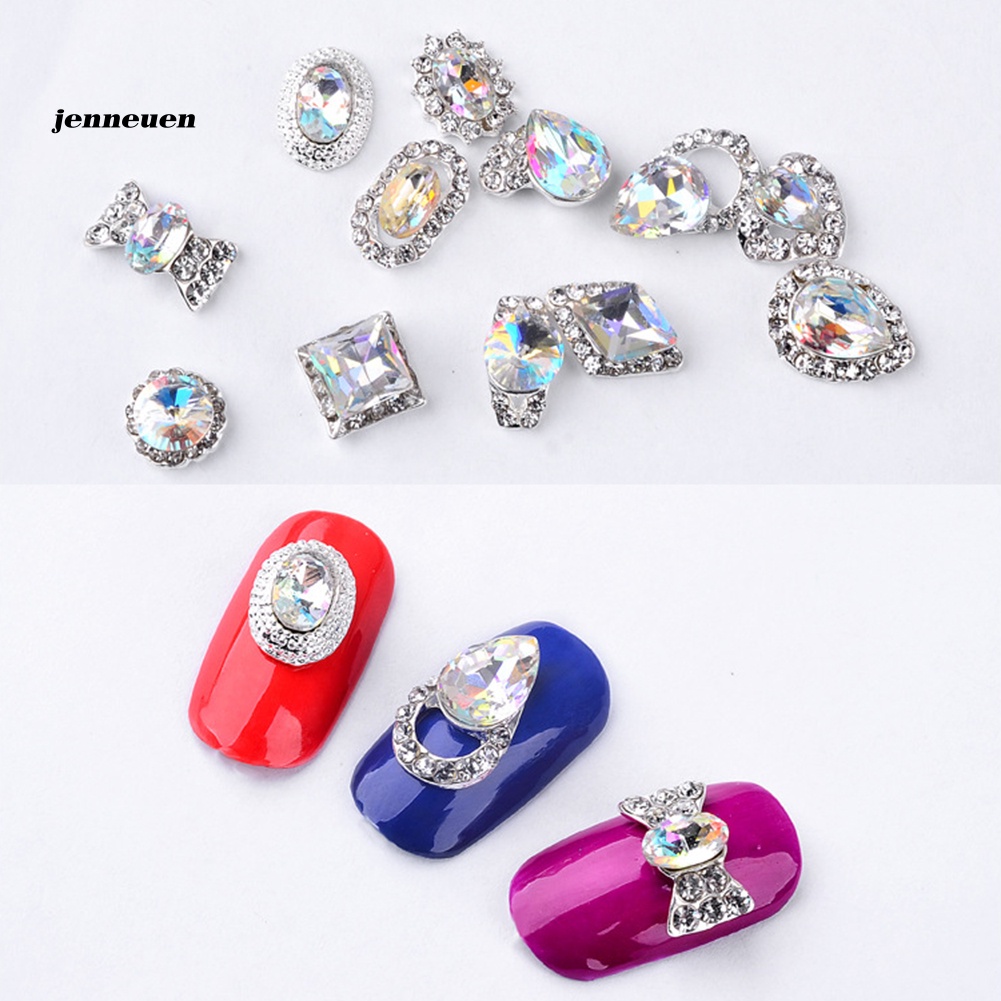 1 Hộp Đá 3D Lấp Lánh Tự Trang Trí Móng Tay