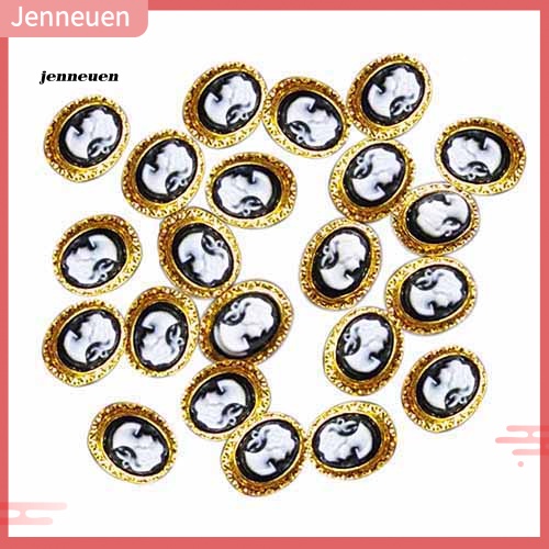 Set 10 Phụ Kiện Trang Trí Móng Tay Nghệ Thuật Bằng Hợp Kim 3D DIY