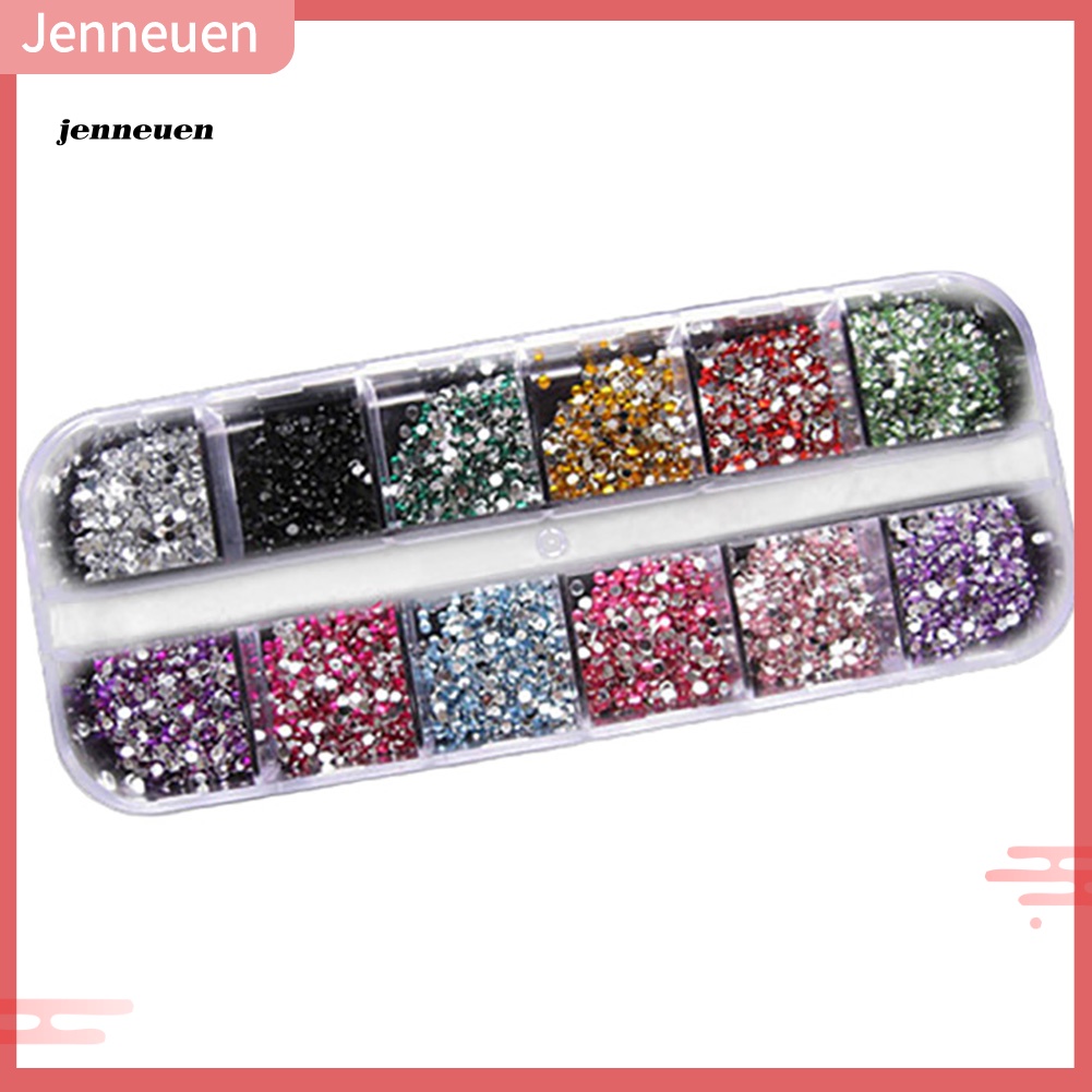 Set 1200 Hình Dán Móng Tay Acrylic 2mm Kèm Hộp Đựng Ốp