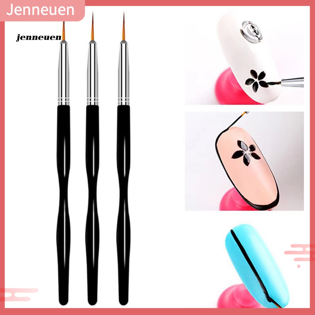 Set 3 Bút Vẽ Trang Trí Móng Nghệ Thuật Chống Mài Mòn