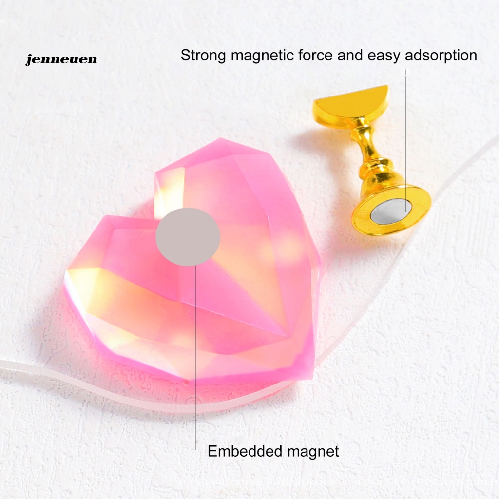 Giá Đỡ Nam Châm Hình Trái Tim Luyện Tập Làm Móng Tại Nhà