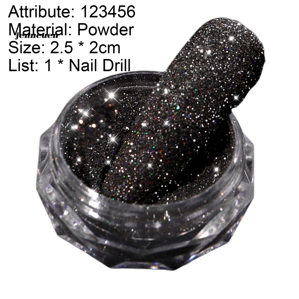 1 Hộp Bột Bắt Sáng Trang Trí Móng Tay Thân Thiện Với Da Dễ Sử Dụng