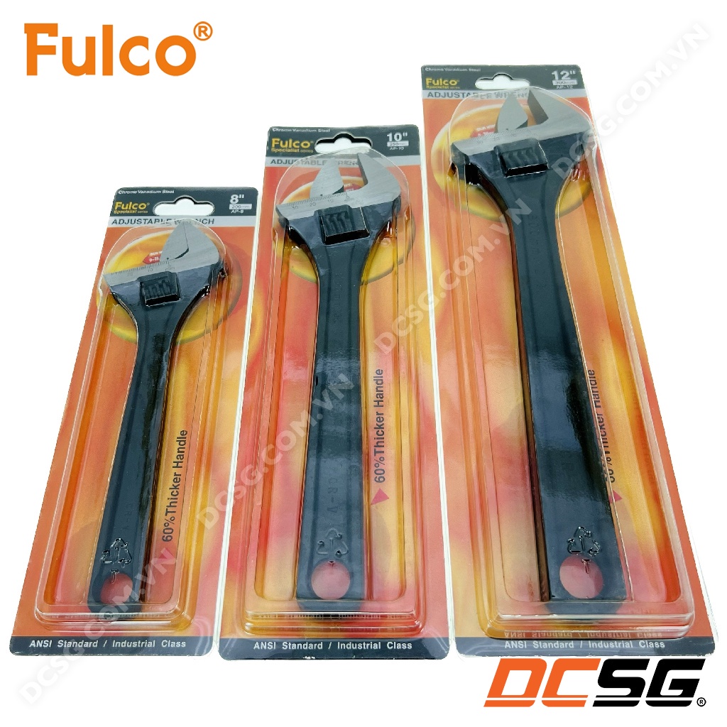 Mỏ lết cán đen cao cấp Fulco (bảo hành 10 năm) | DCSG