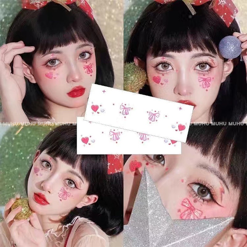 Hình Xăm Dán Tạm Thời Chống Thấm Nước Hình Chiếc Nơ Dễ Thương