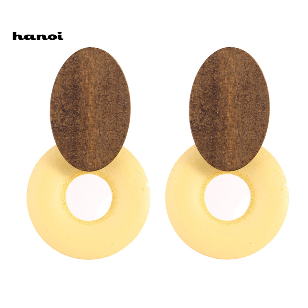 Khuyên Tai Nữ Bằng Gỗ Thời Trang Cổ Điển