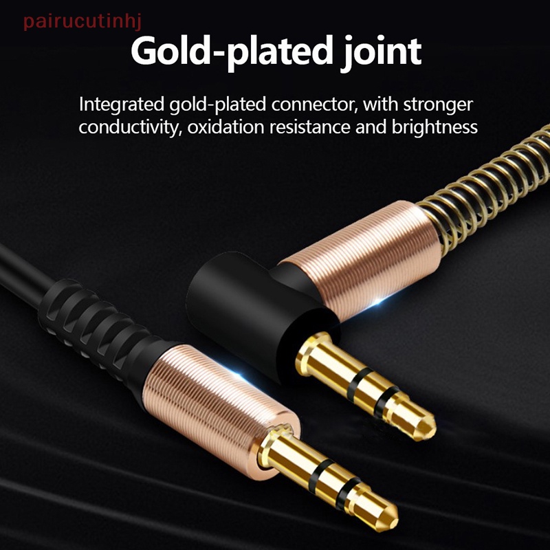 Cặp Dây Cáp Âm Thanh Jack Cắm 3.5mm Mạ Vàng