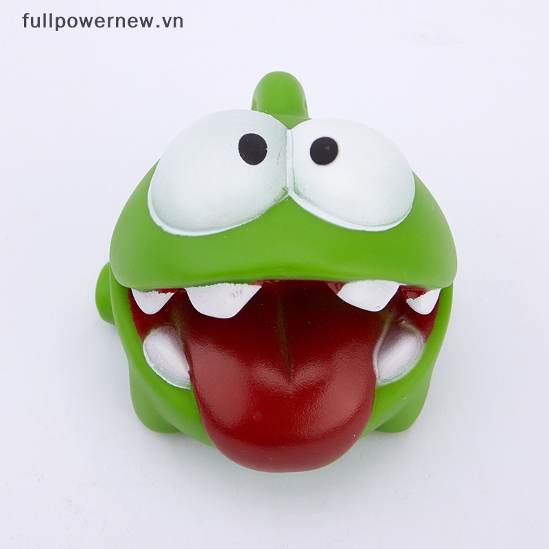 Fullpowernew Búp Bê Đồ Chơi Hình Ếch Cao Su om nom candy Quái Vật Có Dây Thừng vn