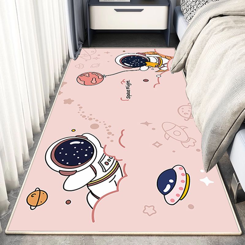 Thảm Trải Sàn Phòng Ngủ Dày Dặn Chống Trượt Thấm Hút Nước Họa Tiết Phi Hành Gia Hoạt Hình