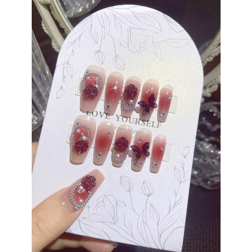 Miếng Dán Trang Trí Móng Tay Tháo Rời Được A27