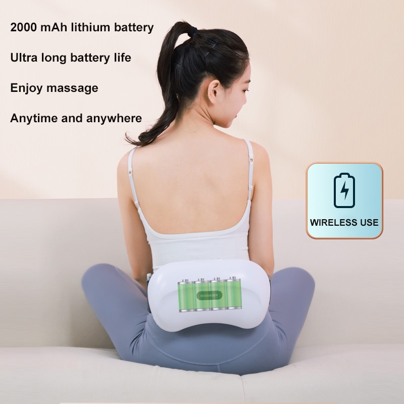 Jinkairui eo bụng massager nén nóng để giúp tiêu hóa