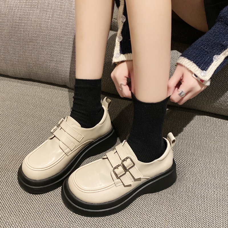 Atikota Giày Búp Bê Mary Jane Đế Dày Mềm Mại Thoải Mái Dễ Phối Đồ Cho Nữ