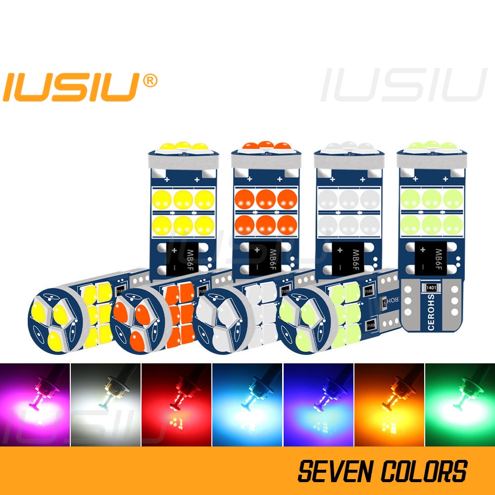 Đèn LED T10 194 WY5W W5W 3030 15SMD Ánh Sáng Trắng Cao Cấp Cho Xe Ô Tô