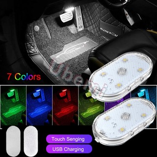 Đèn led không dây cảm ứng chạm để bàn / trần xe hơi / cửa / cốp xe có cổng sạc usb