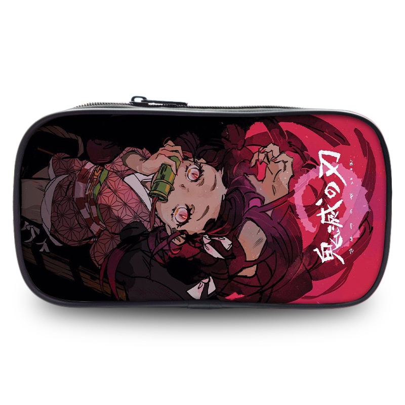 Túi Đựng Bút Có Khóa Kéo Họa Tiết Demon Slayer Sáng Tạo