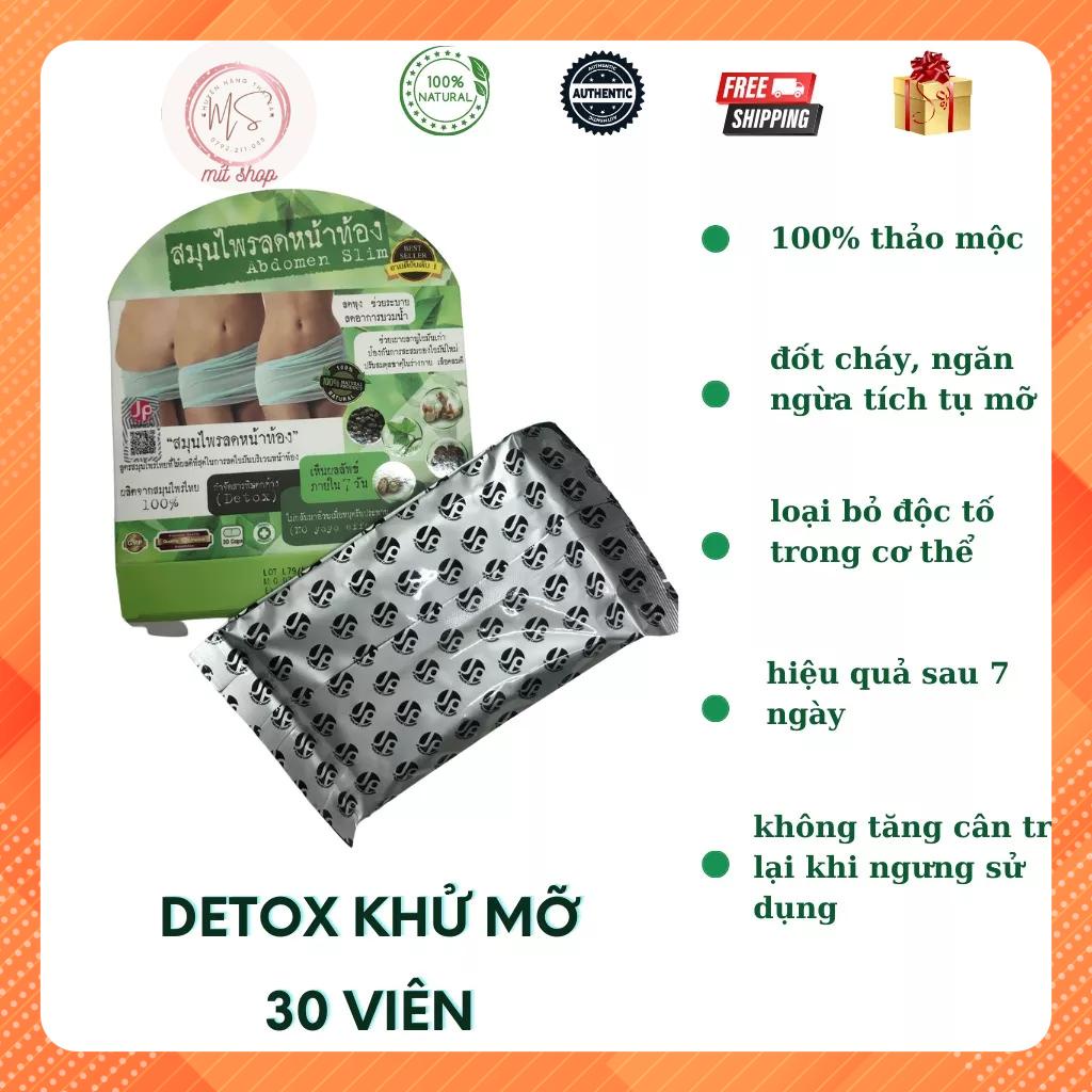 Viên uống Detox Abdomen Slim - giảm mỡ đùi, bắp tay, bụng - Thái Lan - MÍT SHOP HÀNG THÁI