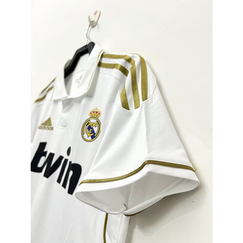 Áo Thun Thể Thao Tay Ngắn In Logo Real Madrid Phong Cách Vintage Size S-XXL 2011-12