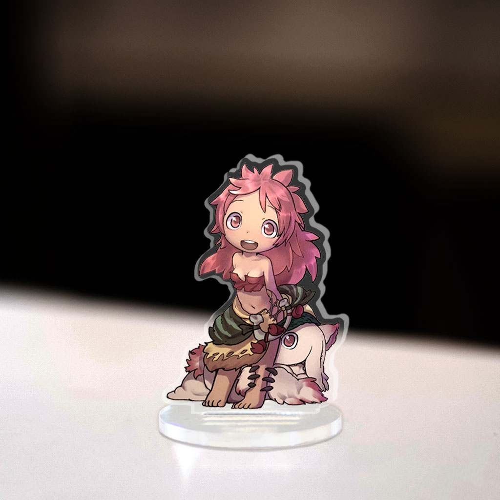 Mô hình mini Made in Abyss Standee chibi anime game manga nhân vật nanachi regu lyza ozen maruruk decor góc học tập 3cm