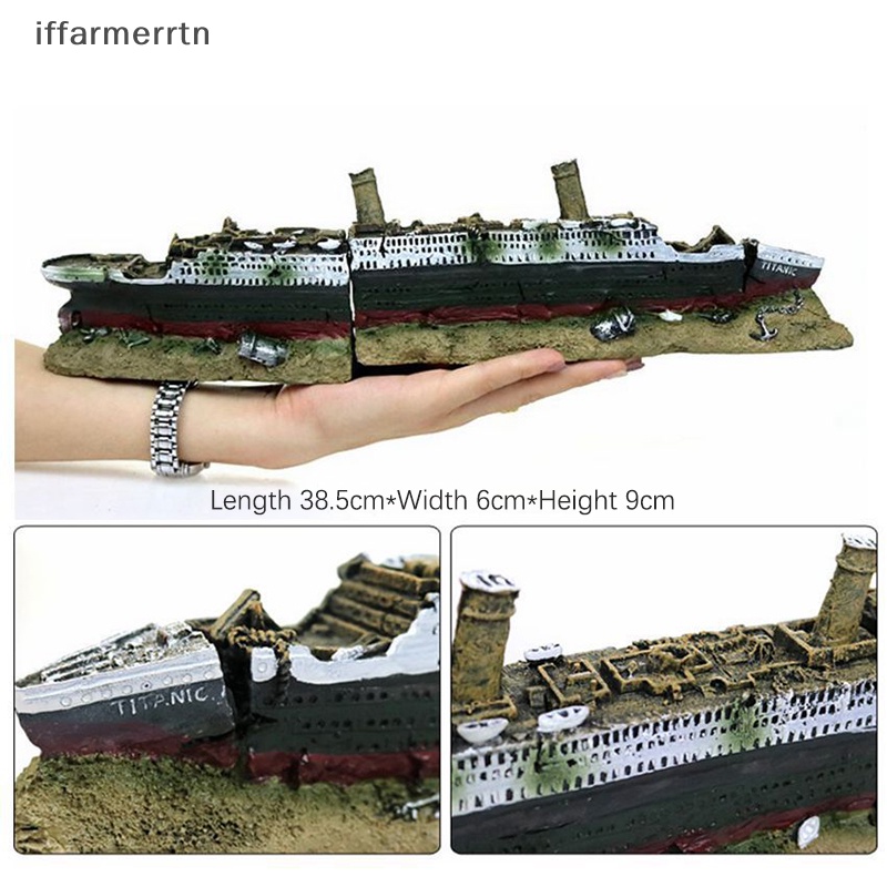 Đồ trang trí Tàu Titanic Trang Trí Bể Cá