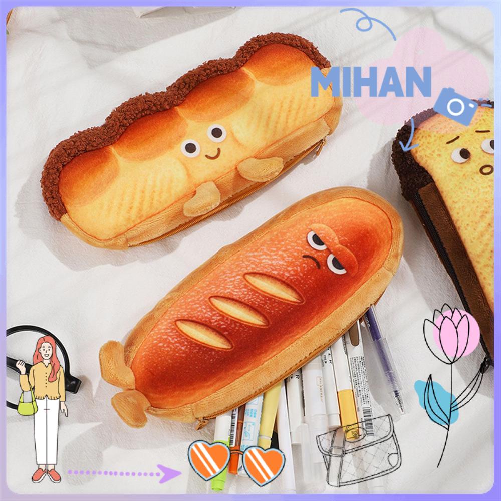 Bóp Viết Cỡ Lớn In Hình Bánh Mì Sáng Tạo MIHAN1