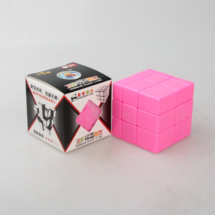 Khối Rubik 3 X3 3x3 Mặt Gương Màu Hồng