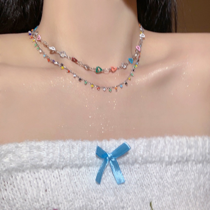 Vòng cổ Xỏ Hạt Nhiều Màu Sắc Thời Trang Hàn Quốc