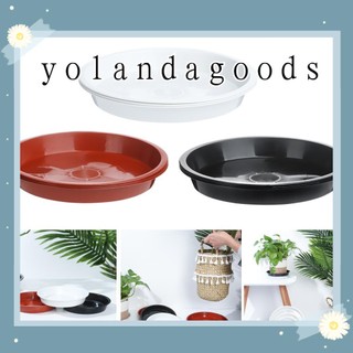 ☆Yola☆ 3 Khay Nhỏ Giọt Sân Vườn Bền Trong Nhà Ngoài Trời Đĩa Thực Vật Tròn Chịu Lực / Nhiều Màu