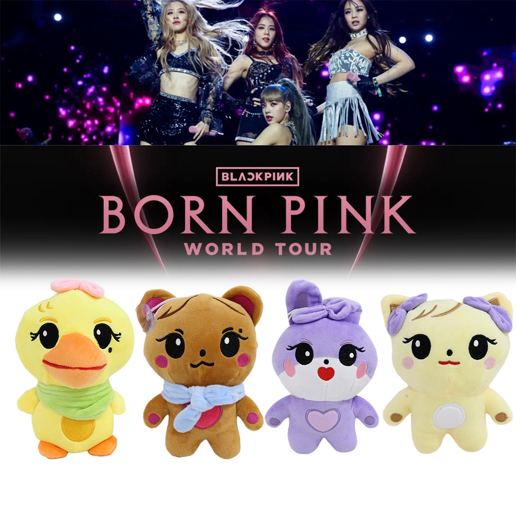 Búp Bê Nhồi Bông Kpop 18 * 12 * 9cm Màu Hồng Đen / Hồng 2022 World Tour Anthropomorphism