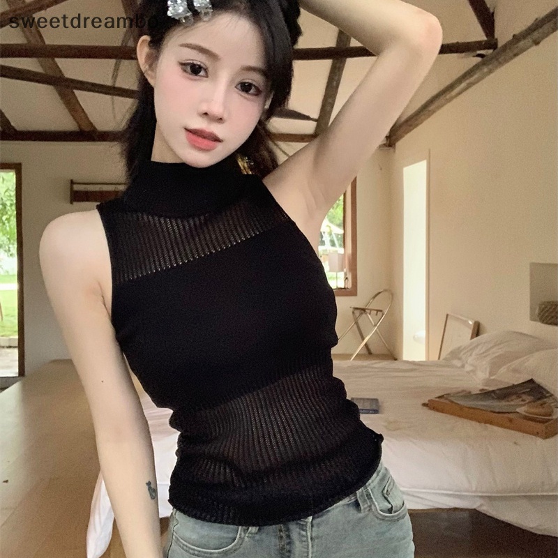 Áo Dệt Kim Không Tay Thời Trang Mùa Hè Dành Cho Nữ