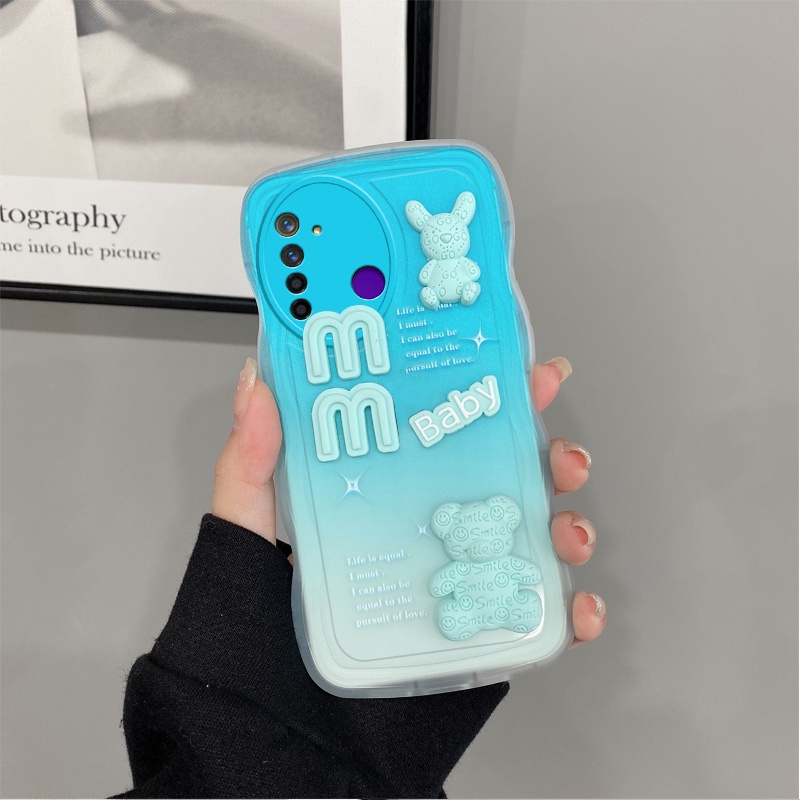 Ốp lưng realme 5 ốp lưng realme 5i ốp lưng realme c3 6i  Ốp Điện Thoại Trang Trí Búp Bê 3D Màu gradient Cho realme 5 realme 5i realme c3 6i Dễ Thương
