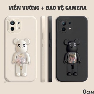 Ốp lưng Xiaomi Mi 11 mô hình gấu kiêm giá đỡ tiện dụng