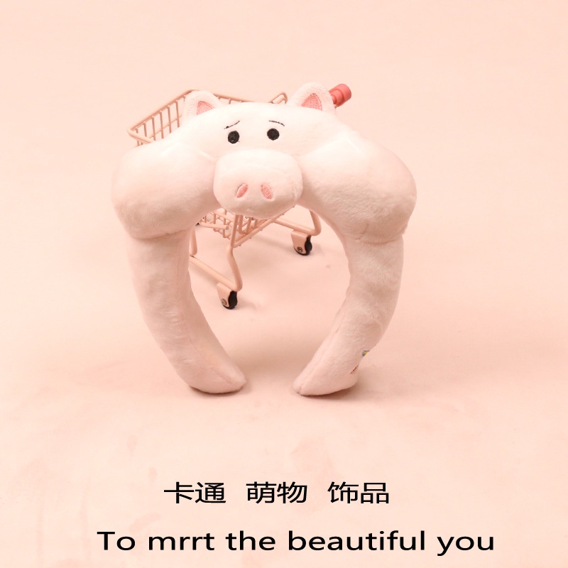 Băng Đô Cài Tóc Hình Chú Bò Sữa / Chuột Mickey / Minnie / Hoa Hồng Nhồi Bông Dễ Thương Cho Người