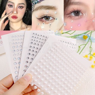 Đá Dán Mặt / Cơ Thể Bằng Acrylic Đính Ngọc Trai / Kim Cương Giả Dùng Một Lần Trang Trí Tiệc / Lễ Hội