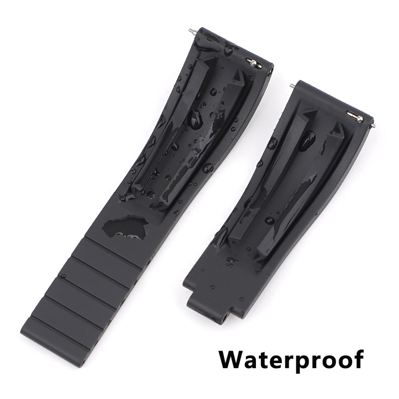 Dây Đeo Cao Su Silicone 20mm Tháo Gỡ Nhanh Cho Rolex Water Ghost Submariner Daytona