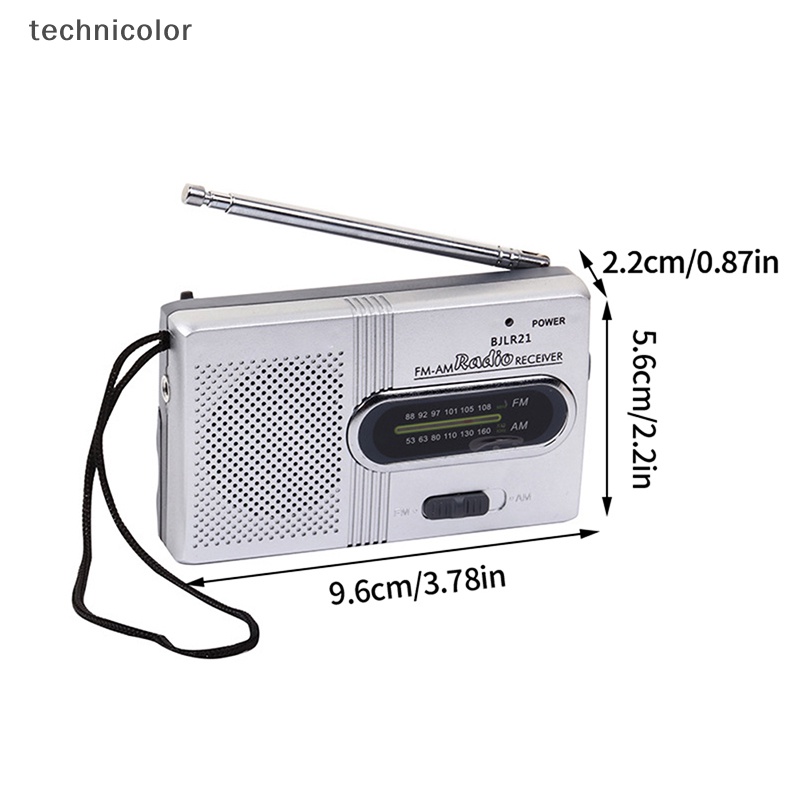 Giảm giá đài phát thanh mini cầm tay am fm máy nghe nhạc loa ngoài trời cửa hàng radio âm thanh nổi